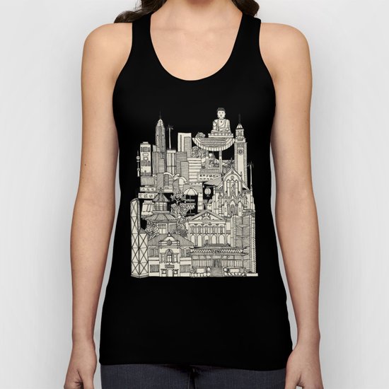 Hong Kong toile de jouy Unisex Tank Top