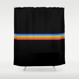 Retro Stripes 01 Shower Curtain