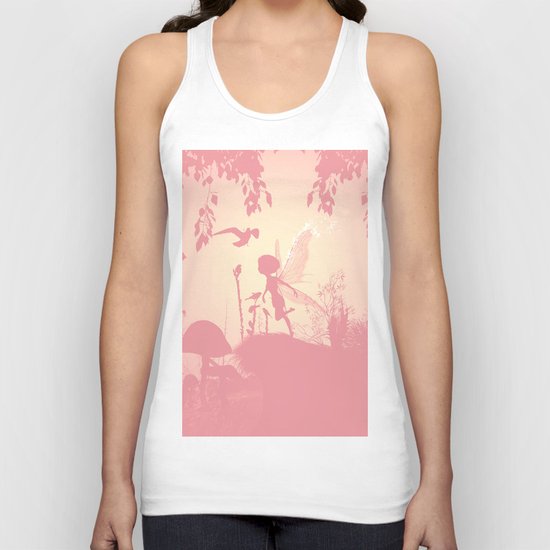 Fairy silhouette Unisex Tank Top