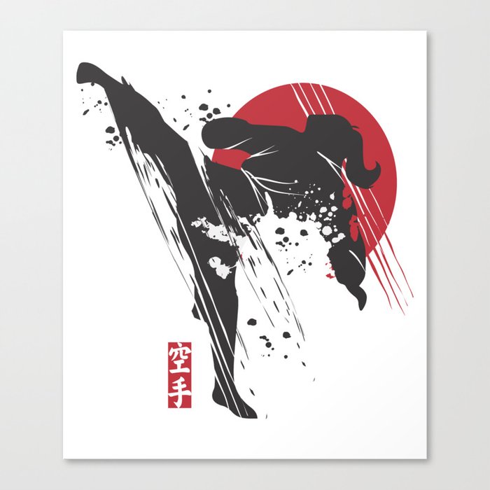 Karate Girl Canvas Print