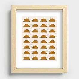 Ginger Midcentury Modern Woodblocks Recessed Framed Print