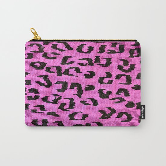 Pink Leopard Spots Carry-All Pouch