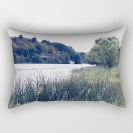 End of summer by the river Rectangular Pillow