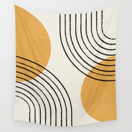 Sun Arch Double - Gold Wall Tapestry
