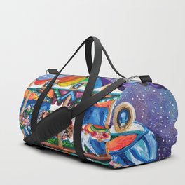 Enchanted Butterfly Dream Carousel Duffle Bag