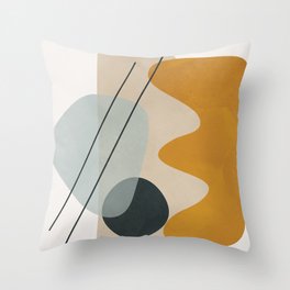 Abstract Shapes No.27 Throw Pillow