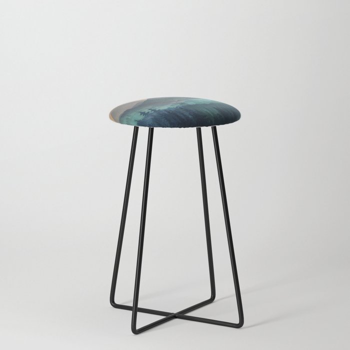 Wilderness Becomes Alive at Night Counter Stool