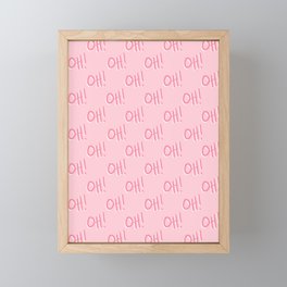 Oh Pink All Over Framed Mini Art Print