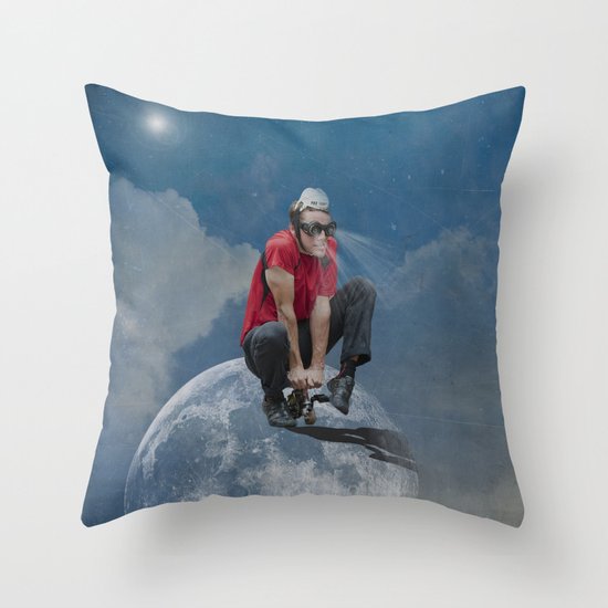 Biker Throw Pillow