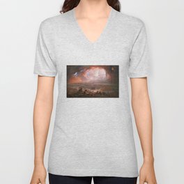The Destruction of Pompeii and Herculaneum V Neck T Shirt
