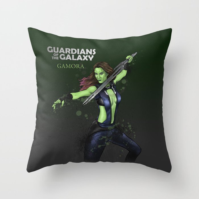Gamora Throw Pillow