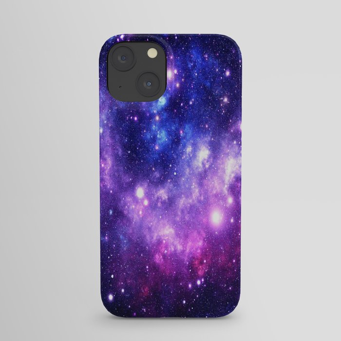Purple Blue Galaxy Nebula iPhone Case