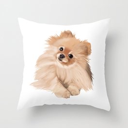 Pomeranian Throw Pillow