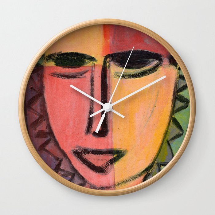 Portrait imaginaire Wall Clock