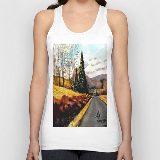 The Country Road Unisex Tank Top