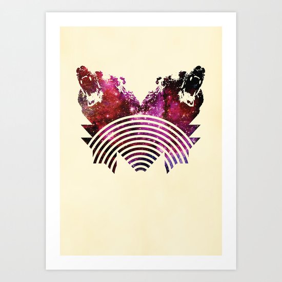Its A Grizzly Space Out There Art Print