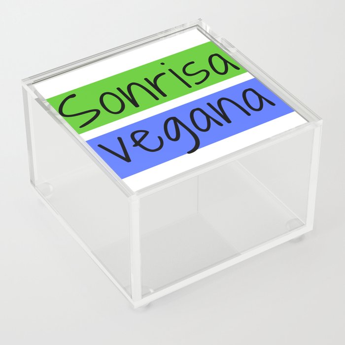 Sonrisa vegana | Vegan smile Acrylic Box