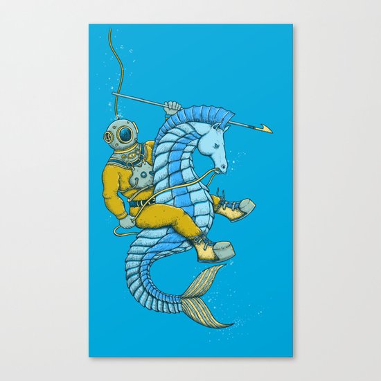 Deep Sea Hunting Canvas Print