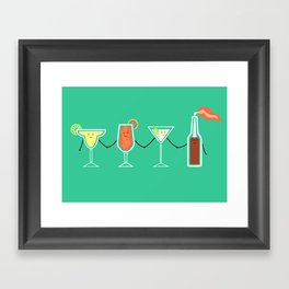 Cocktails! Framed Art Print