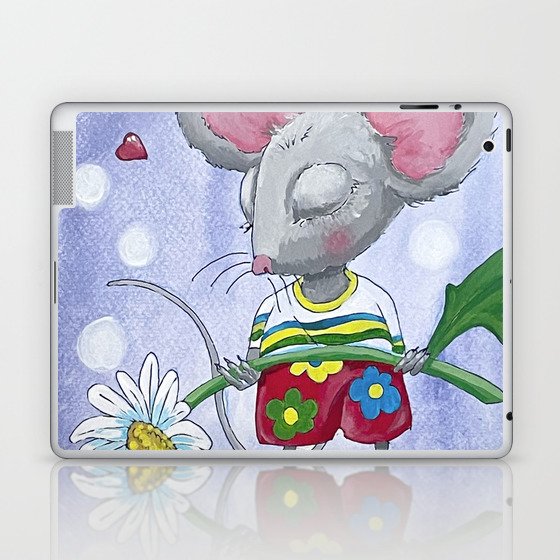 Mouse and the Daisy Laptop & iPad Skin