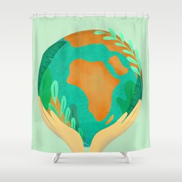 Earth Day Shower Curtain