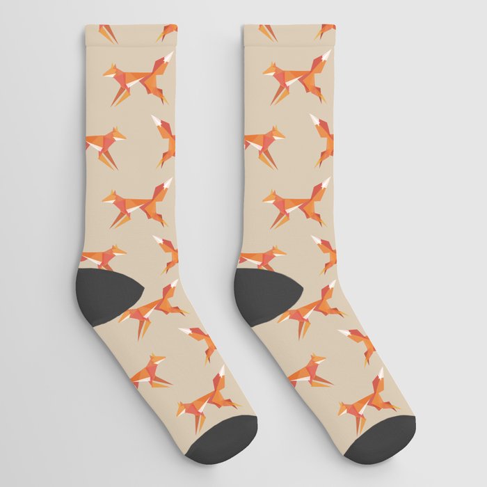 Fractal geometric fox Socks