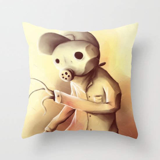 some kind of monster Throw Pillow