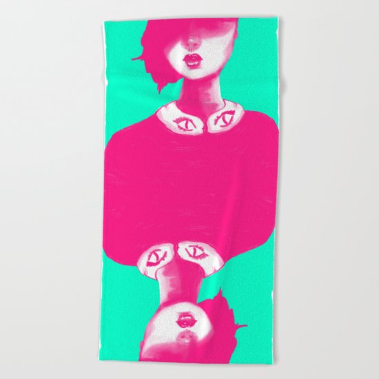 Contemporary Collar Beach Towel