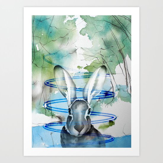 RABBIT Art Print