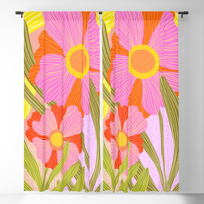 Modern Botanicals III Blackout Curtain