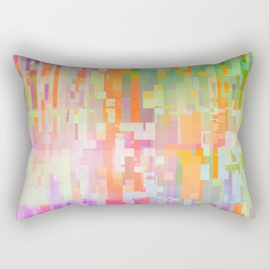 colorful rain Rectangular Pillow