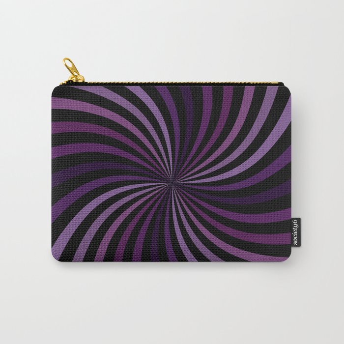 Purple Hypnotizing Swirl Carry-All Pouch