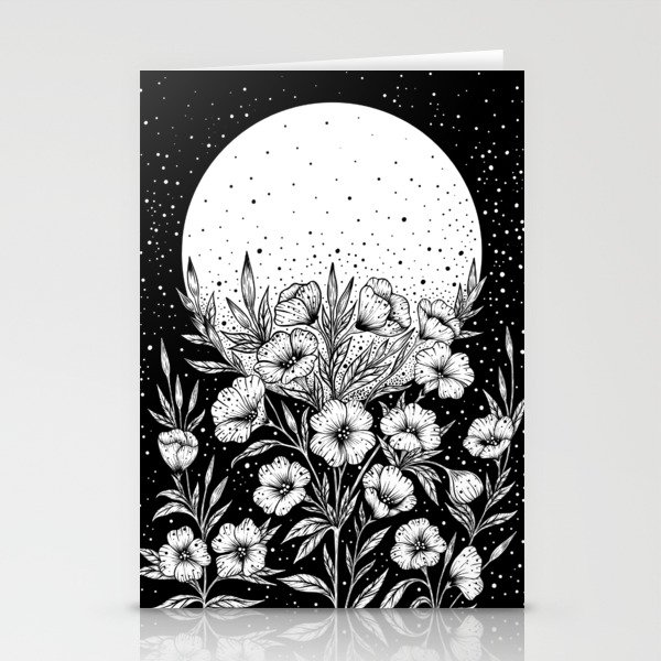 Moon Greeting Stationery Cards