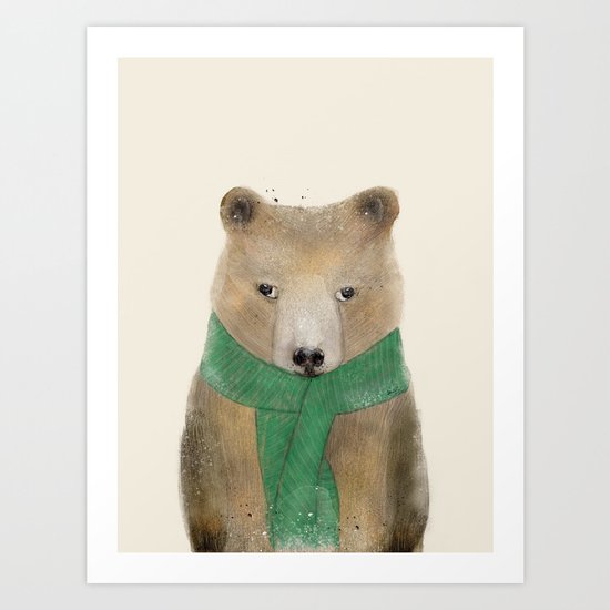 little bear Art Print