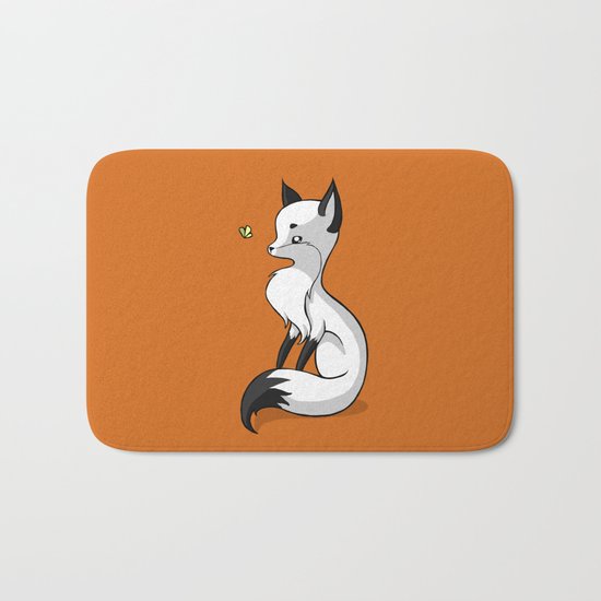 Fox and a Butterfly Bath Mat