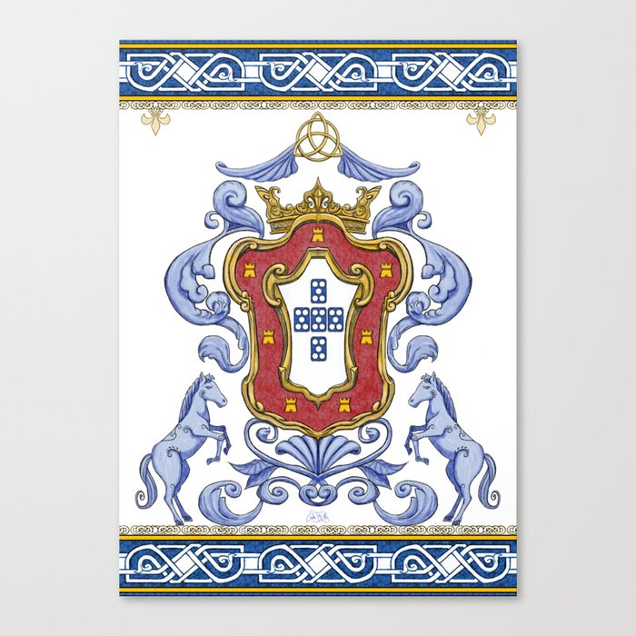Portuguese Crest Canvas Print