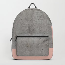 Pale Pink on Concrete Backpack