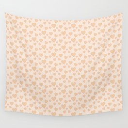 Gold Light Valentine's Heart Collection Wall Tapestry