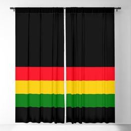 Rastafarian Colors Blackout Curtain