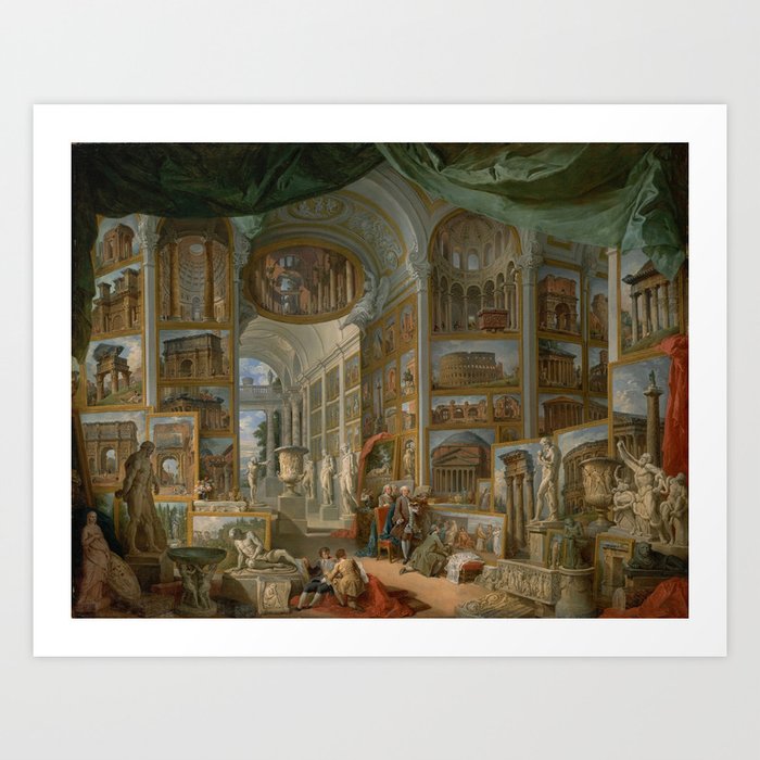 Ancient Rome by Giovanni Paolo Panini Art Print