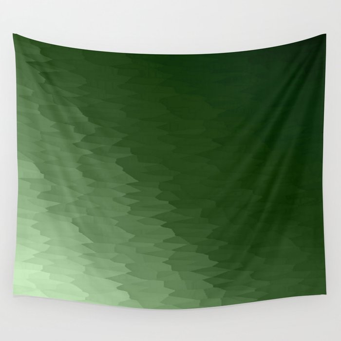 Green Ombre Texture Wall Tapestry
