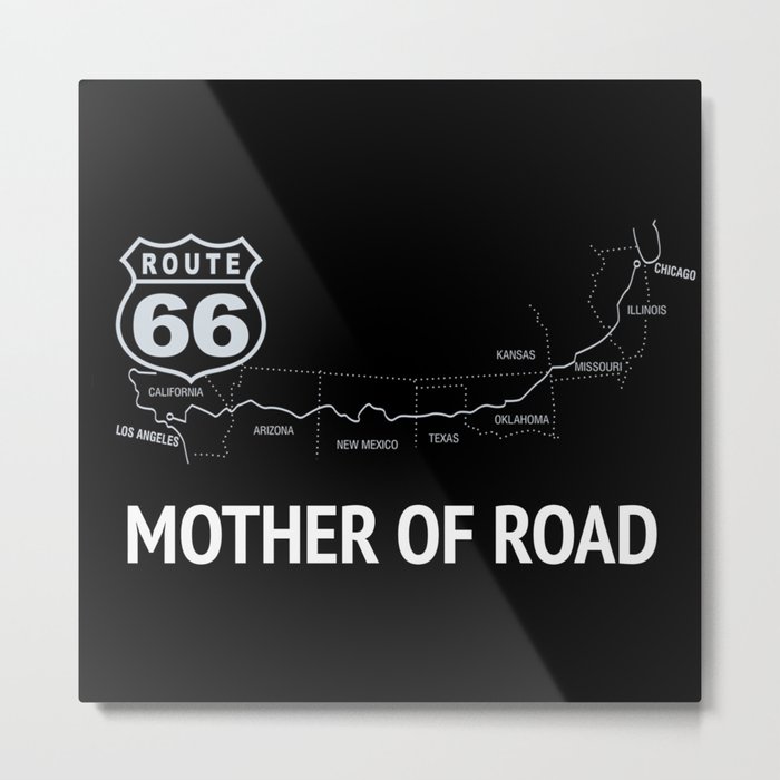 Mother Of Road - Route 66 Metal Print