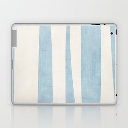 Minimalist Off-White Sky Blue Contemporary Design Laptop Skin