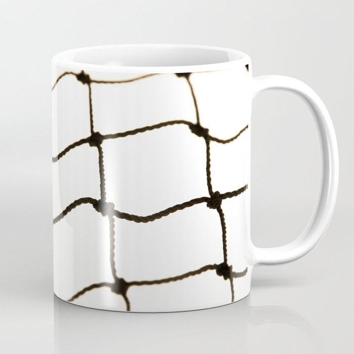 Net background, net on white background Coffee Mug