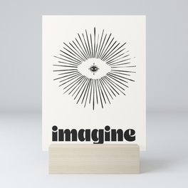"imagine" Mini Art Print