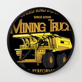 Mining Truck Speed and Power Wall Clock