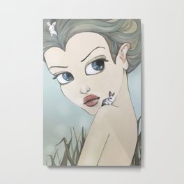 Bunnies Big Eye Art, Pop Surrealism Metal Print | Daniapiotti, Bigeyeart, Popsurrealism, Bigeyes, Surrealismart, Digital, Pop Art, Dania, Acrylic, Bunnies 