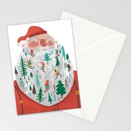 Snowy Santa Beard Stationery Cards