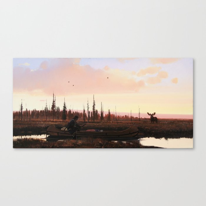 The Moose Hunter Canvas Print