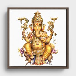 Ganesha - Hindu Framed Canvas